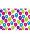 Подаръчна хартия Susy Card - Цветни парти балони, 70 x 200 cm - 1t